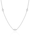 Choker Veneziana Pontos de Luz Cristal Ródio Branco