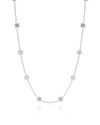 Choker Elos Quadrados Lisos Ródio Branco