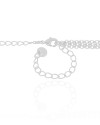 Choker Tripla Elos Portugueses Ródio Branco
