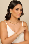 Choker Plaquinhas Lisas 6 mm Banhado a Ouro 18K