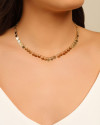 Choker Plaquinhas Lisas 6 mm Banhado a Ouro 18K