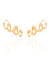 Ear Cuff Mola Lisa 3.0 cm Banhado a Ouro 18K