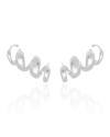 Ear Cuff Mola Lisa 3.0 cm Ródio Branco
