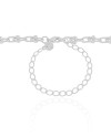 Choker Elos em U 5 mm Ródio Branco