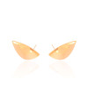 Ear Cuff Folha Lisa 2.4 cm Banhado a Ouro 18K