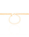 Choker Elos Quadrados 5 mm Banhado a Ouro 18K