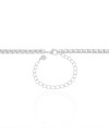 Choker Elos Quadrados 5 mm Ródio Branco