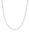 Choker Hematita Prateada 2 mm Ródio Branco