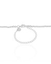 Choker Hematita Prateada 2 mm Ródio Branco
