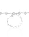 Choker Canutilhos Bolas Lisas Ródio Branco