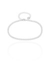 Pulseira Riviera Cristal 2.5 mm Ródio Branco