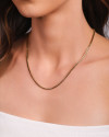 Choker Riviera Onix 2 mm Banhado a Ouro 18K