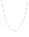 Choker Grumet Plaquinhas Achatadas 2 mm Ródio Branco
