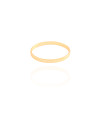 Anel Flat Liso Tamanho 13 Banhado a Ouro 18K