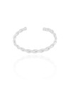 Bracelete Fio Trançado 6 mm Ródio Branco