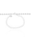 Choker Bolinhas Lisas Ródio Branco