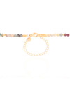 Choker Cristais Coloridos 4 mm Banhado a Ouro 18K