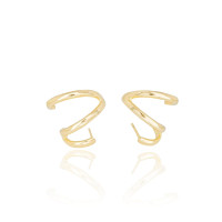 Ear Cuff Liso Banhado a Ouro 18K