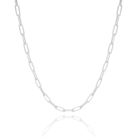 Choker Elos Ródio Branco