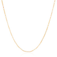 Gargantilha Elos Retos 1.5 mm Banhado a Ouro 18K