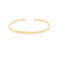 Bracelete Liso Flat Banhado a Ouro 18K