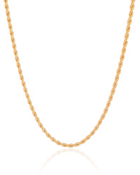 Choker Cordão Baiano 3 mm Banhado a Ouro 18K