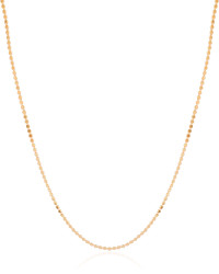 Gargantilha Longa Bolinhas Achatadas Banhado a Ouro 18K