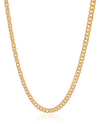 Gargantilha Grumet 6 mm Banhado a Ouro 18K - 45 cm