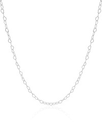 Choker Corações Vazados 3 mm Ródio Branco