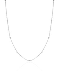 Choker Elos Detalhes Ródio Branco