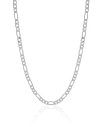 Choker Fígaro 4 mm Ródio Branco
