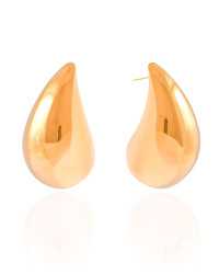 Brinco Gota Maxxi Lisa 4.2 cm Banhado a Ouro 18K