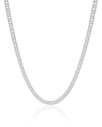 Choker Grumet 4 mm Ródio Branco