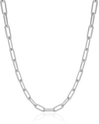 Choker Elos 5 mm Ródio Branco