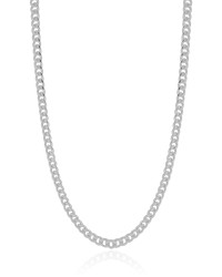 Gargantilha Grumet 4 mm Fecho Mosquetão Ródio Branco - 40 cm