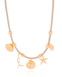 Gargantilha Cordão Marítimo Banhado a Ouro 18K - 45 cm