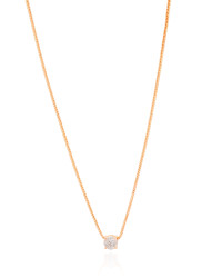 Gargantilha Veneziana Ponto de Luz Cristal 5 mm Banhado a Ouro 18K - 45 cm