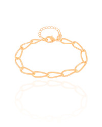 Pulseira Elos 6 mm Banhado a Ouro 18K