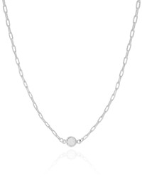 Choker Elos Ponto de Luz Cristal 6 mm Ródio Branco