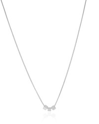 Gargantilha Veneziana Quadrados Lisos 2 mm Ródio Branco - 45 cm