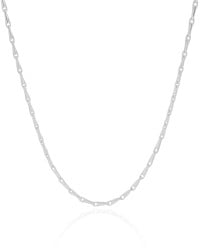 Choker Elos Grampo Ródio Branco