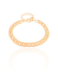 Pulseira Grumet Dupla Banhado a Ouro 18K