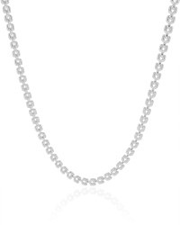 Choker Elos Duplos 4 mm Ródio Branco