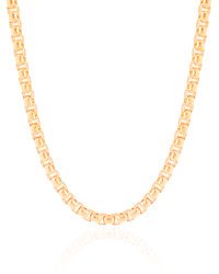 Choker Elos Quadrados 5 mm Banhado a Ouro 18K