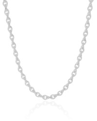 Choker Elos Torcidos 4 mm Ródio Branco