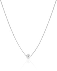 Choker Veneziana Bolinha Lisa 6 mm Ródio Branco