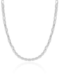 Choker Abaulada ABS Ródio Branco