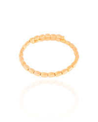Bracelete Mola Abaulado ABS Banhado a Ouro 18K