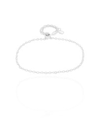 Pulseira Elos Corações Cristal Fecho Gravata Ródio Branco