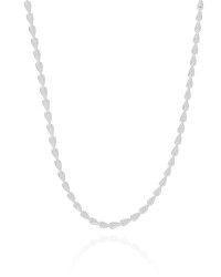 Choker Plaquinhas Lisas Ródio Branco